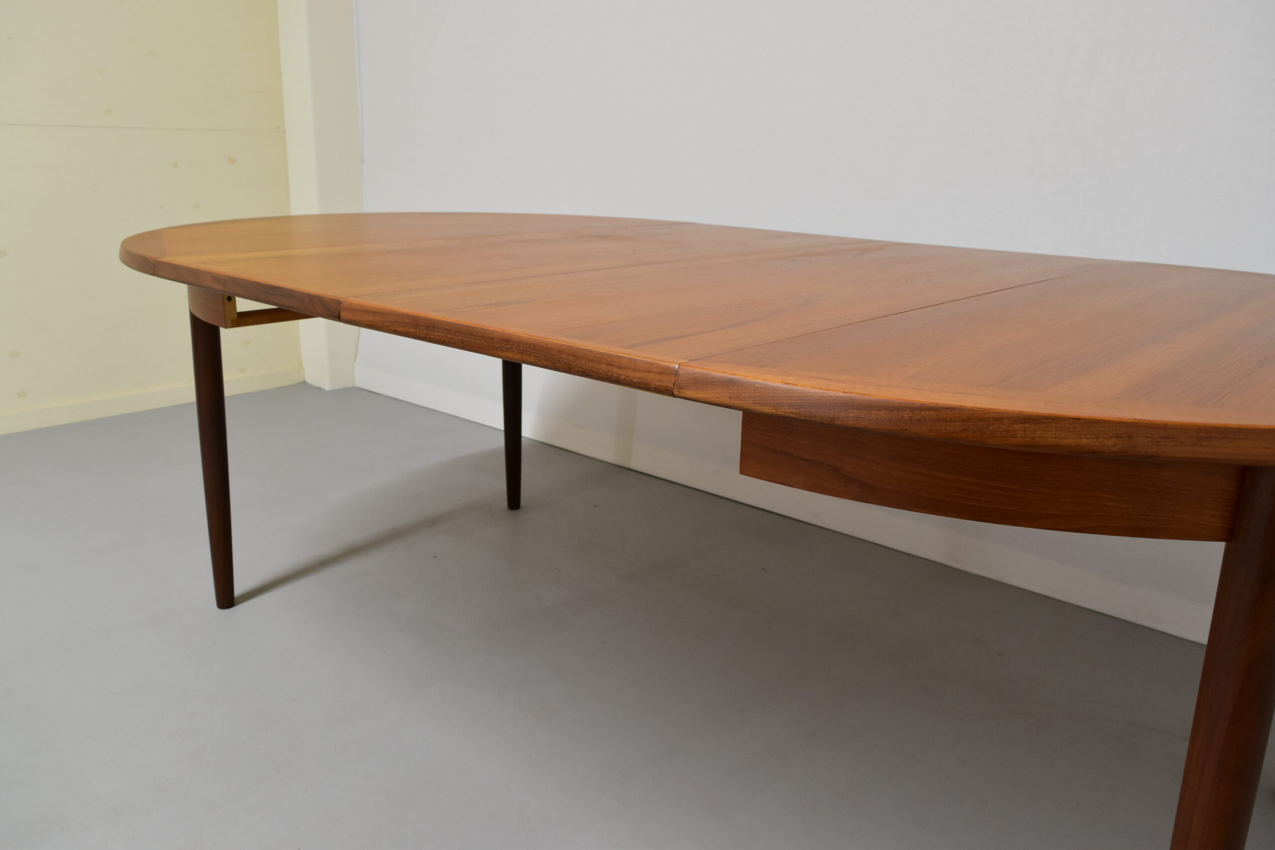 ラウンドテーブル/ダイニングテーブル/エクステンションテーブル/チーク - 画像 (9)