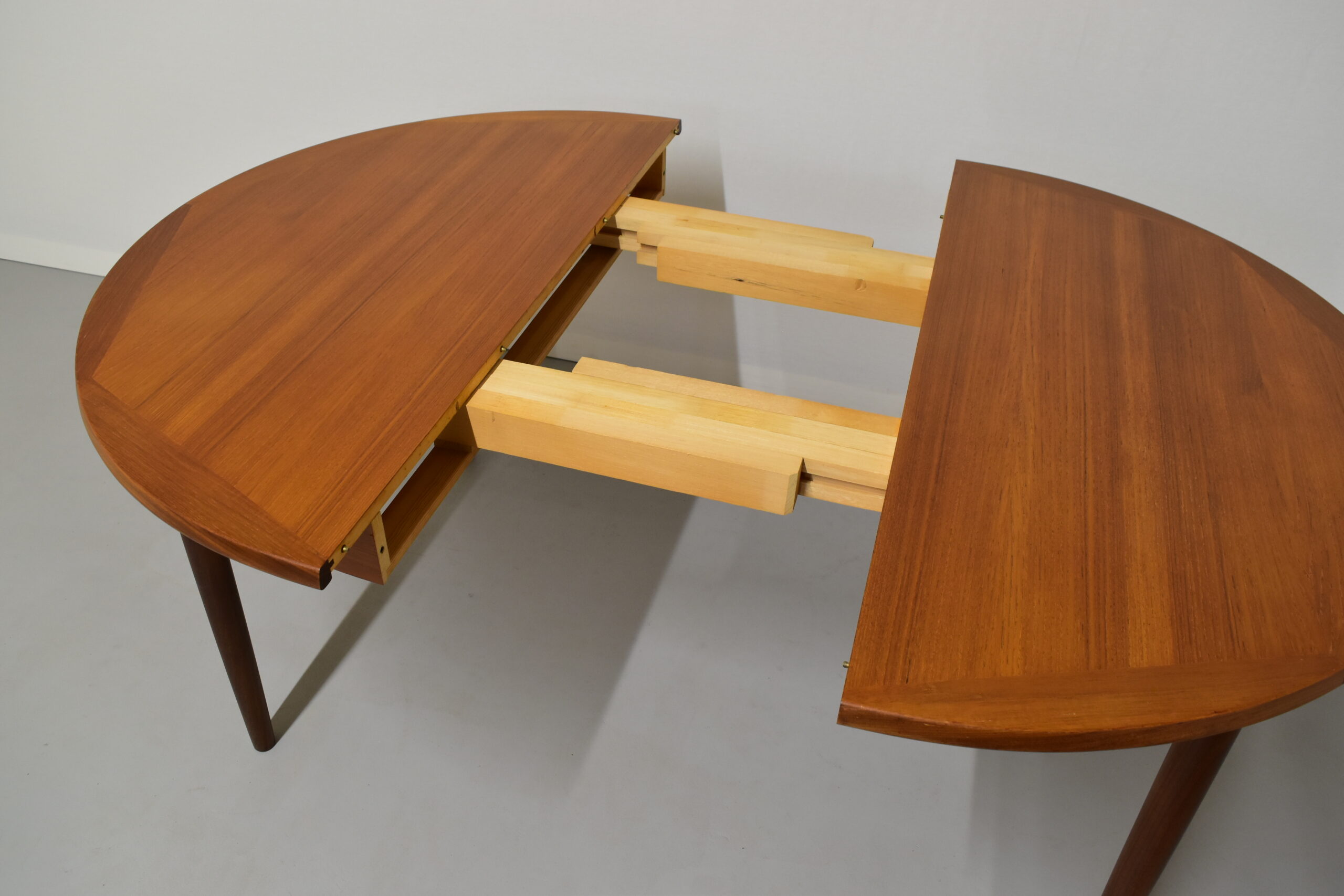 ラウンドテーブル/ダイニングテーブル/エクステンションテーブル/チーク - 画像 (16)